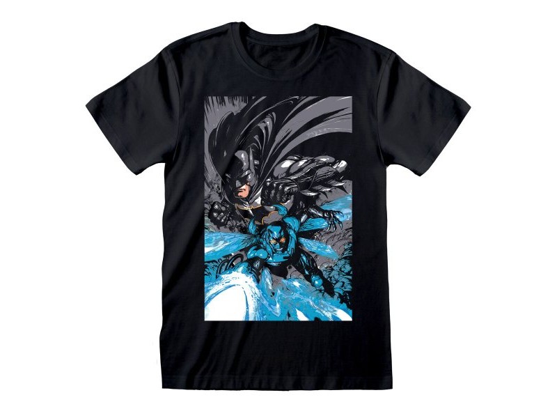 Тениска с къс ръкав Batman Team Up Черен Унисекс