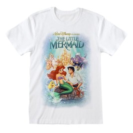 Тениска с къс ръкав The Little Mermaid Classic Poster Бял Унисекс