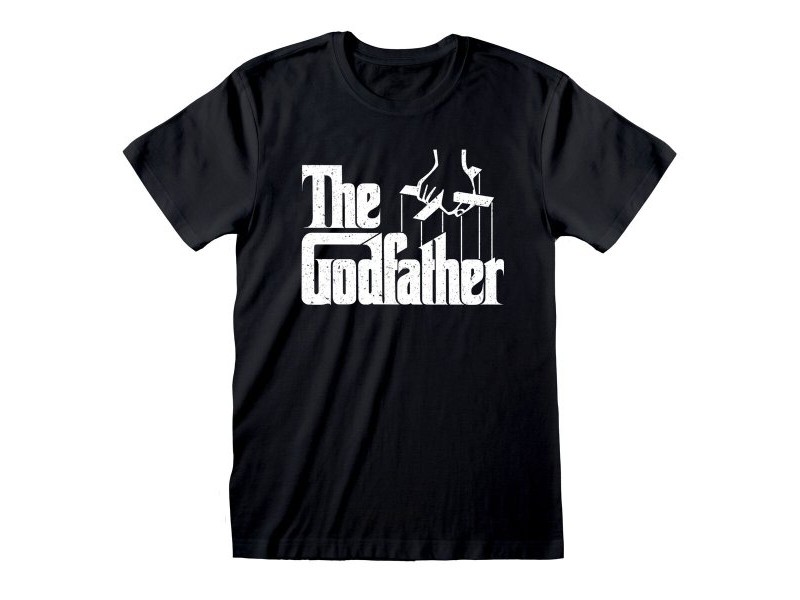 Тениска с къс ръкав The Godfather Logo Черен Унисекс