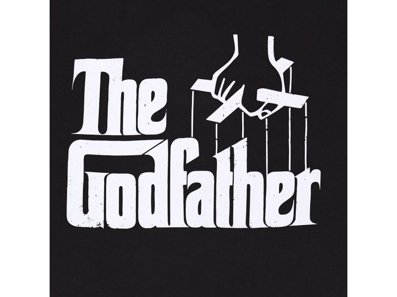 Тениска с къс ръкав The Godfather Logo Черен Унисекс