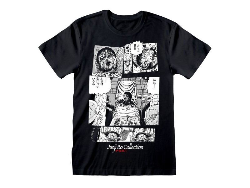 Тениска с къс ръкав Junji Ito Surgery Черен Унисекс