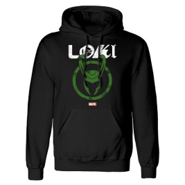 Унисекс суичър с качулка Marvel Distressed Logo Черен