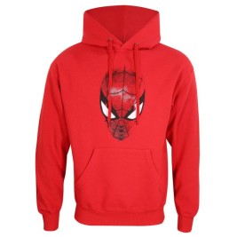 Унисекс суичър с качулка Spider-Man Spider Crest Червен