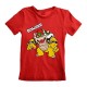 Детски Тениска с къс ръкав Super Mario Bowser Text Червен Детски Тениска с къс ръкав Super Mario Bowser Text Червен