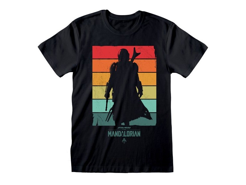 Тениска с къс ръкав The Mandalorian Spectrum Черен Унисекс