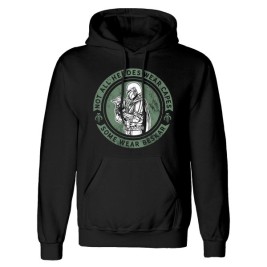 Мъжки суичър с качулка The Mandalorian Wear Beskar Черен