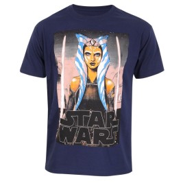 Тениска с къс ръкав Star Wars White Blades Син Унисекс