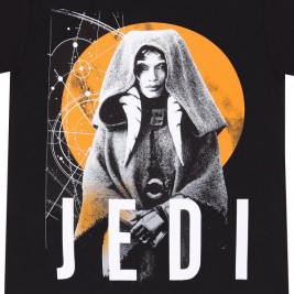 Тениска с къс ръкав Star Wars Jedi Черен Унисекс