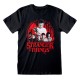 Тениска с къс ръкав Stranger Things Circle Logo Черен Унисекс
