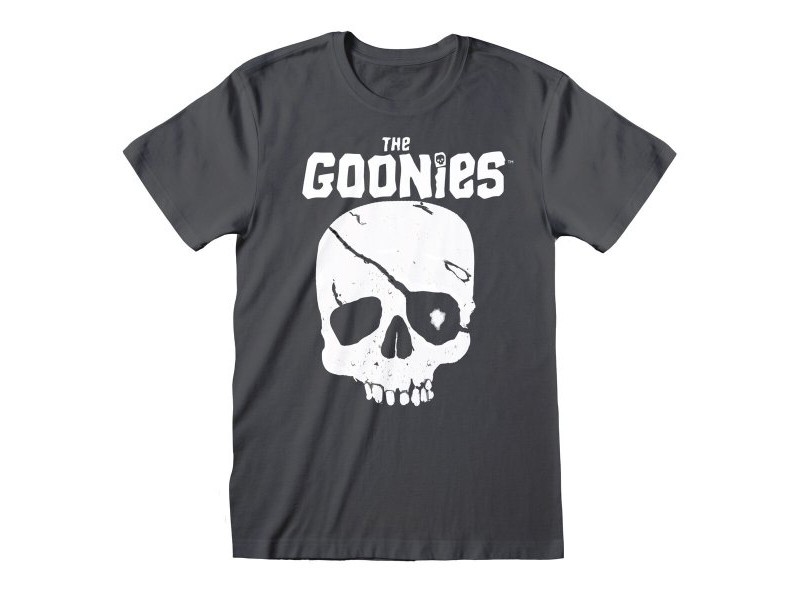 Тениска с къс ръкав The Goonies Skull and Logo Графит