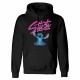 Унисекс суичър с качулка Stitch Script Черен