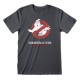 Унисекс тениска с къс ръкав The Ghostbusters Japanese Text Тъмно сив