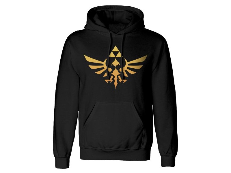 Унисекс суичър с качулка The Legend of Zelda Hyrule Черен