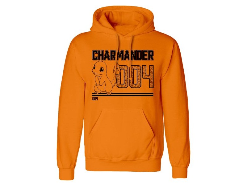 Унисекс суичър с качулка Pokémon Charmander Line Art Оранжев Унисекс суичър с качулка Pokémon Charmander Line Art Оранжев
