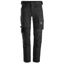 Работен панталон Snickers Workwear negro Черен