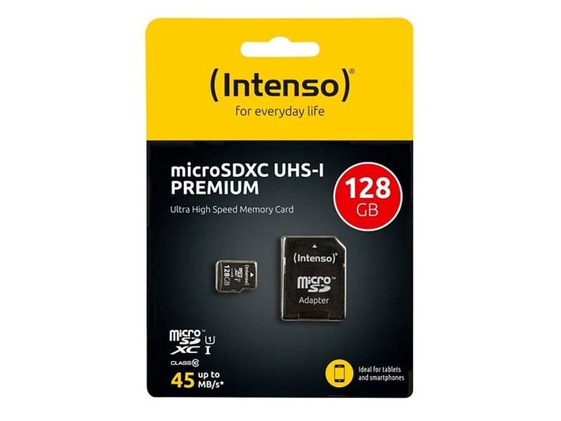 Mикро SD карта памет с адаптер INTENSO 34234 UHS-I XC Premium