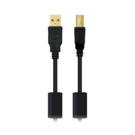 Кабел USB 2.0 A към USB B NANOCABLE 10.01.120 Черен