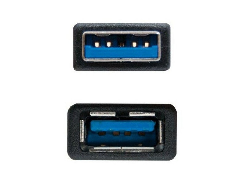 USB Cable NANOCABLE 10.01.090 Черен