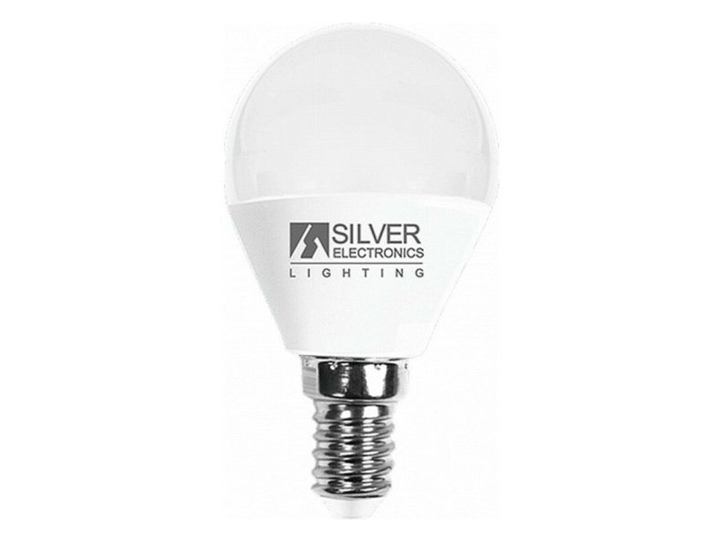 Сферична LED крушка за лампа Silver Electronics E14 7W Топла светлина