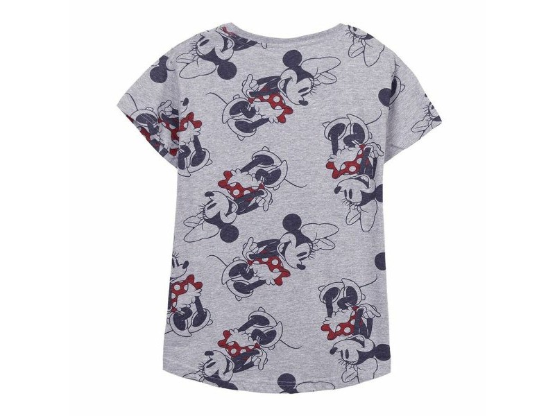 Дамска тениска с къс ръкав Minnie Mouse Сив