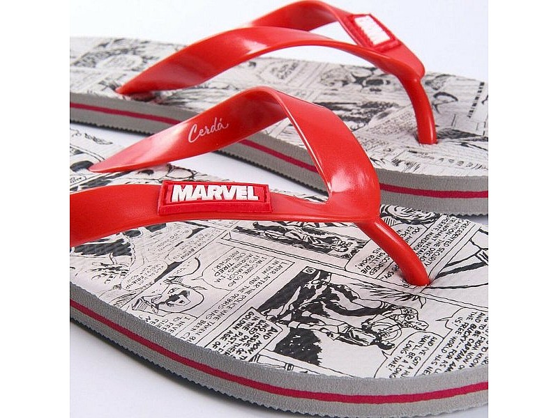 Джапанки за мъже Marvel Червен Сив