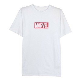 Мъжка тениска с къс ръкав Marvel Бял възрастни