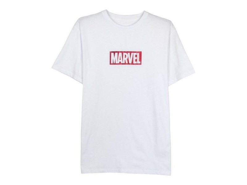 Мъжка тениска с къс ръкав Marvel Бял възрастни