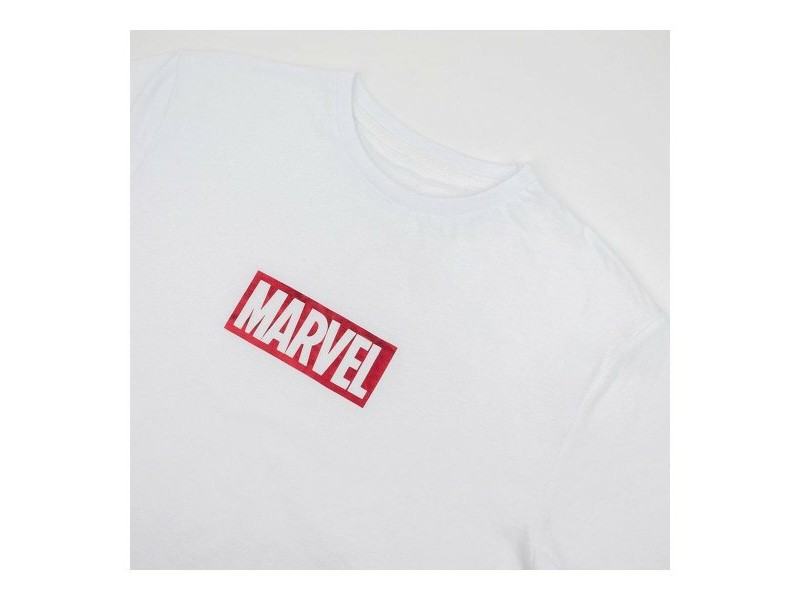 Мъжка тениска с къс ръкав Marvel Бял възрастни