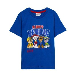 Тениска с къс ръкав The Paw Patrol Тъмно синьо