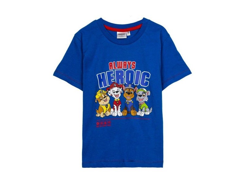 Тениска с къс ръкав The Paw Patrol Тъмно синьо