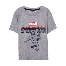 Тениска с къс ръкав Spider-Man Сив Детски