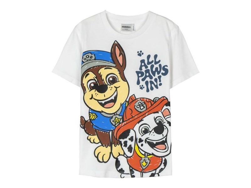 Детски Тениска с къс ръкав The Paw Patrol Бял