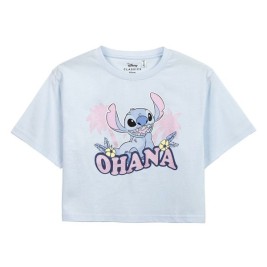 Дамска тениска с къс ръкав Stitch Светло розово