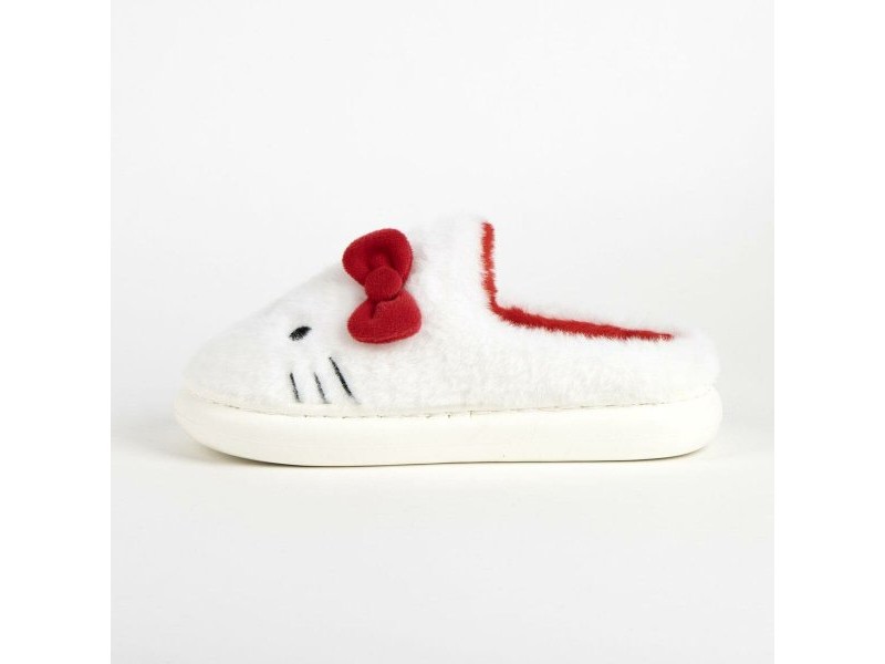 домашните пантофи Hello Kitty Бял