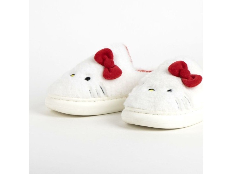 домашните пантофи Hello Kitty Бял