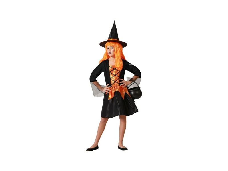 Маскировъчен костюм за деца Оранжев Вещица Halloween