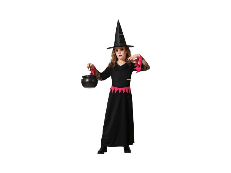 Маскировъчен костюм за деца Розов Вещица Halloween