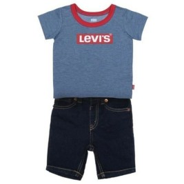 Спортен Комплект за Бебе Levi's STRETCH DENIM SHORT Син