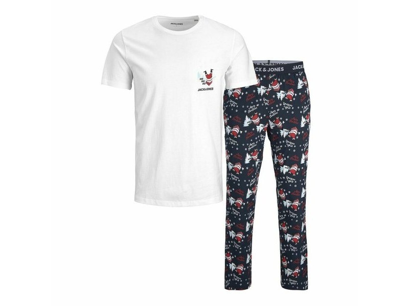 пижама Jack & Jones JACSANTA SS Бял