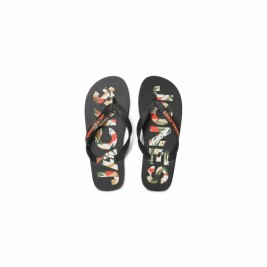 Джапанки за мъже Jack & Jones FWLOGO PALM PRINT 12230642 Черен