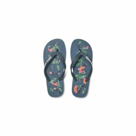 Джапанки за мъже Jack & Jones FWLOGO PALM PRINT 12230642 Морско син