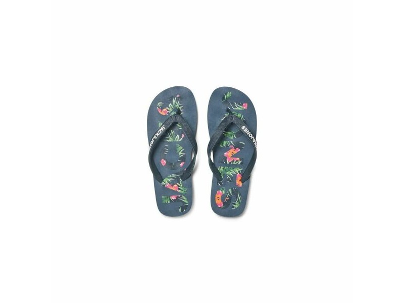 Джапанки за мъже Jack & Jones FWLOGO PALM PRINT 12230642 Морско син