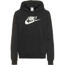 Дамски суичър с качулка Nike FLC GX STD PO HDY DQ5775 010 Черен