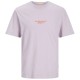 Мъжка тениска с къс ръкав Jack & Jones JORARUBA PUFF BRANDING TEE SS CREW NECK 12255557 Лилав