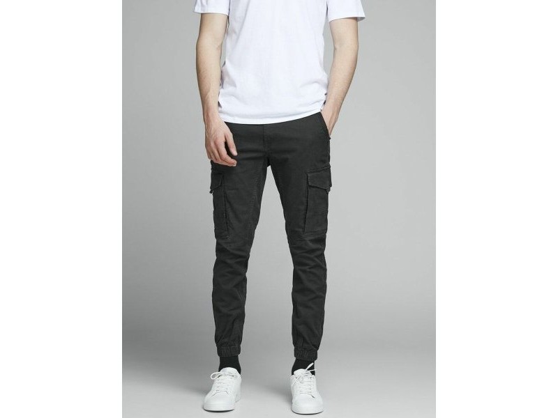 панталони Jack & Jones JPSTPAUL JJFLAKE CARGO NOOS 12139912 Черен