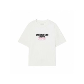 Мъжка тениска с къс ръкав Jack & Jones JORBUSHWICK TEE SS CREW NECK FST 12263939 Бял