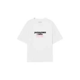Мъжка тениска с къс ръкав Jack & Jones JORBUSHWICK TEE SS CREW NECK FST 12263939 Бял
