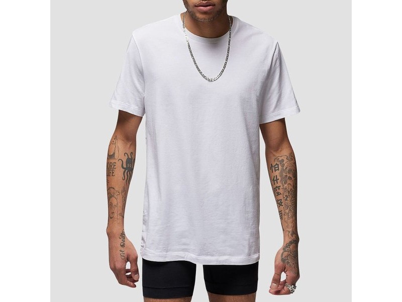 Мъжка тениска с къс ръкав Nike Flight Base Tee JM0625 001 Бял