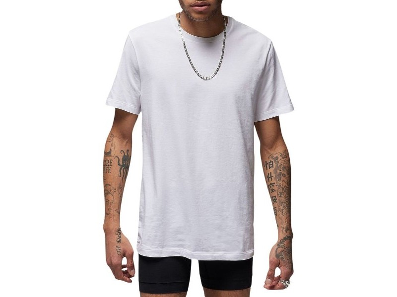 Мъжка тениска с къс ръкав Nike Flight Base Tee JM0625 001 Бял