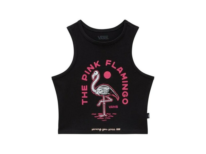 Дамски Топ Тениски Vans FLAMINGHOST FITTED TANK VN000GH8BLK1 Черен